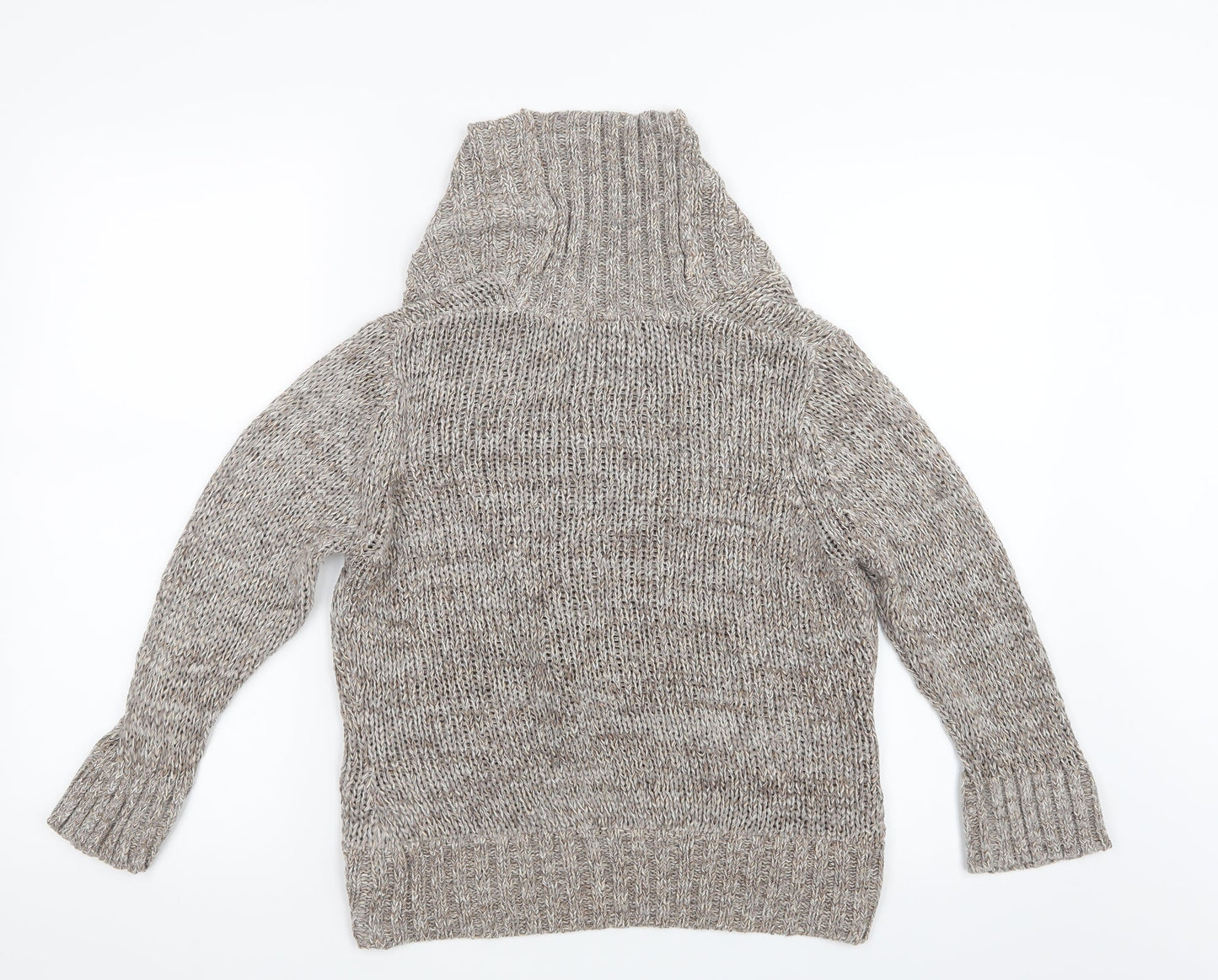 Marks and Spencer Womens Beige  Knit Cardigan Jumper Size 12