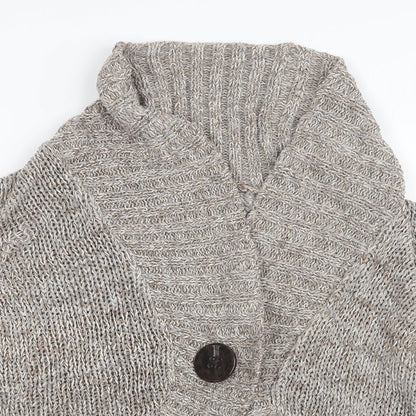 Marks and Spencer Womens Beige  Knit Cardigan Jumper Size 12