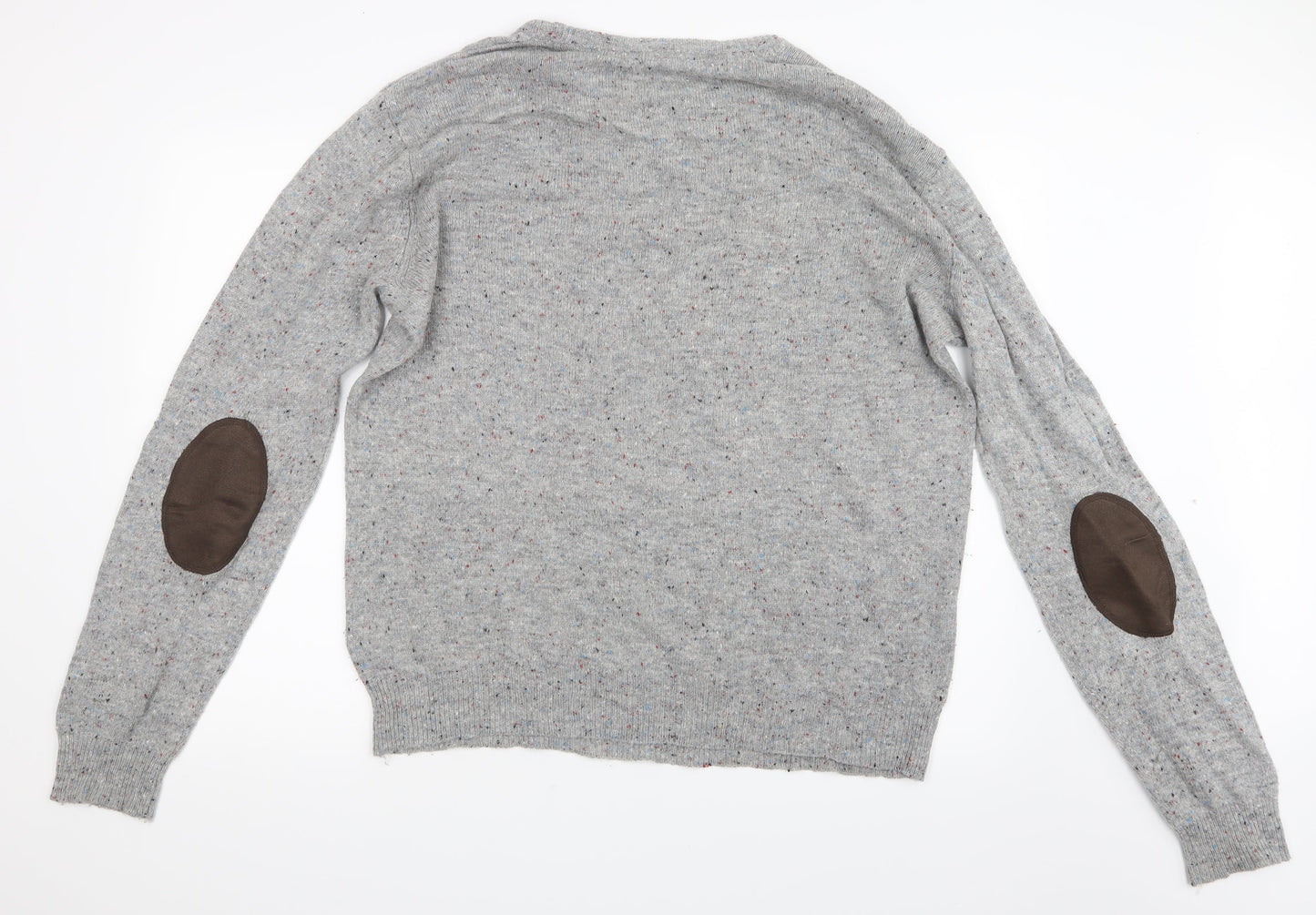 Divided by H&M Mens Grey  Knit Pullover Jumper Size XL