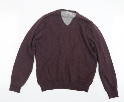Marks and Spencer Mens Purple  Knit Pullover Jumper Size M