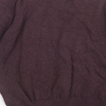 Marks and Spencer Mens Purple  Knit Pullover Jumper Size M