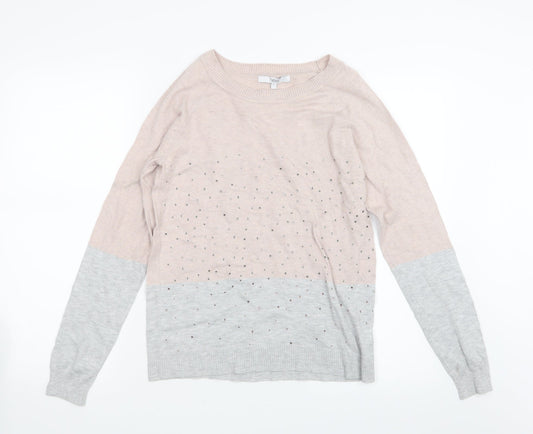NEXT Womens Grey  Knit Pullover Jumper Size 12