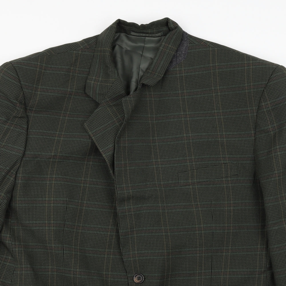 Mens UK Size 38 Berkertex Regular Green Suit Jacket