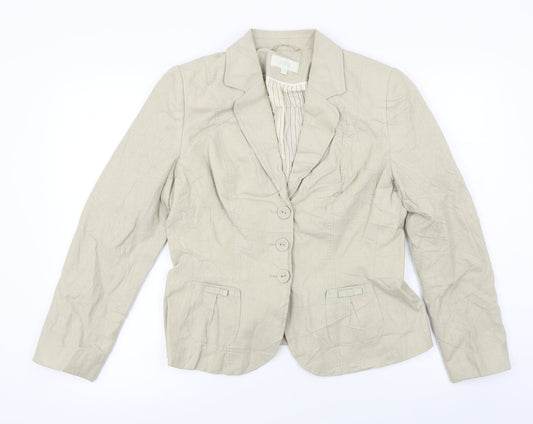 Marks and Spencer  Womens Beige   Jacket Coat Size 14