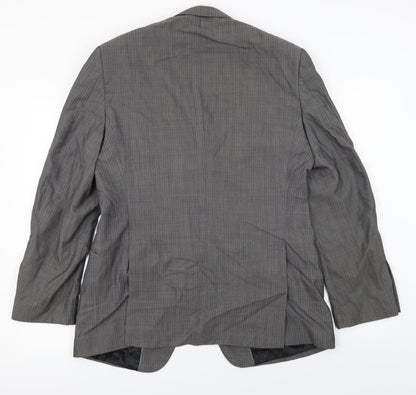 Mens UK Size 40 Fellini Regular Grey Suit Jacket