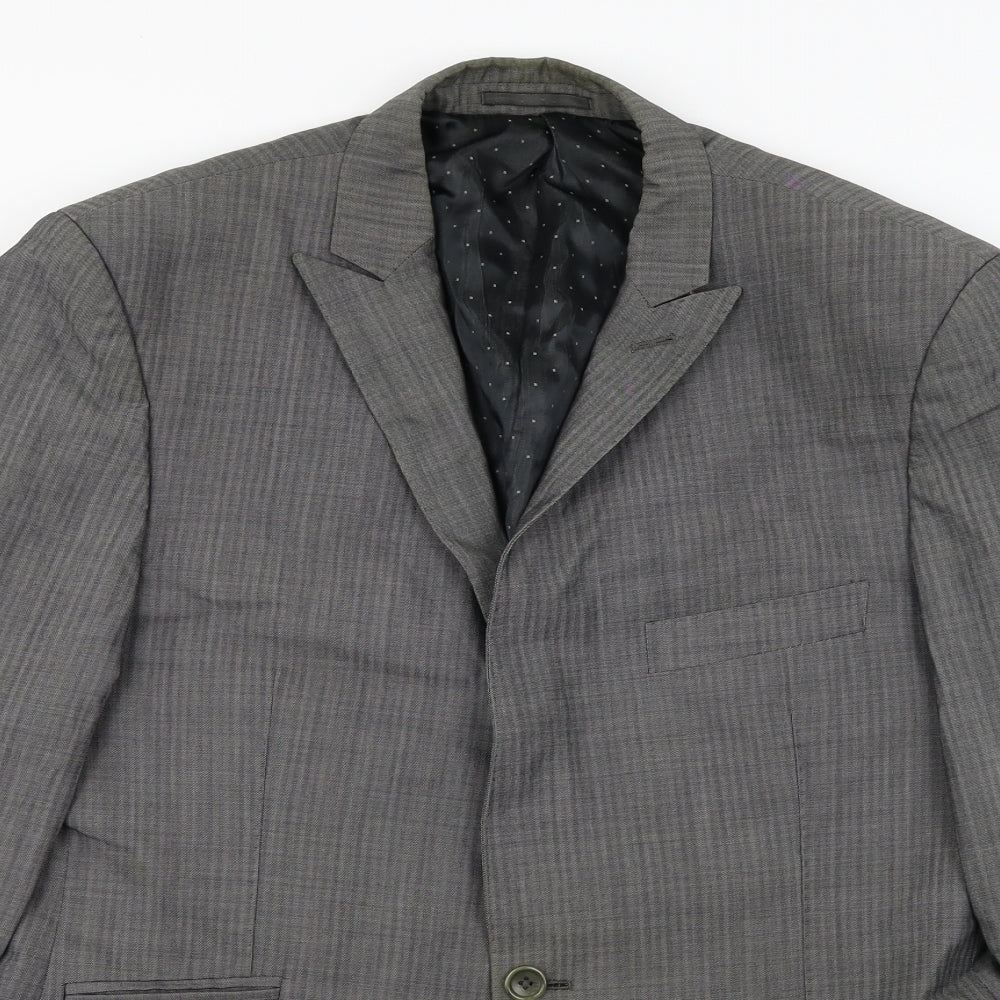 Mens UK Size 40 Fellini Regular Grey Suit Jacket