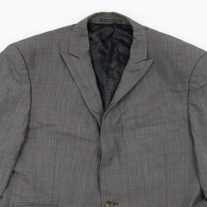 Mens UK Size 40 Fellini Regular Grey Suit Jacket