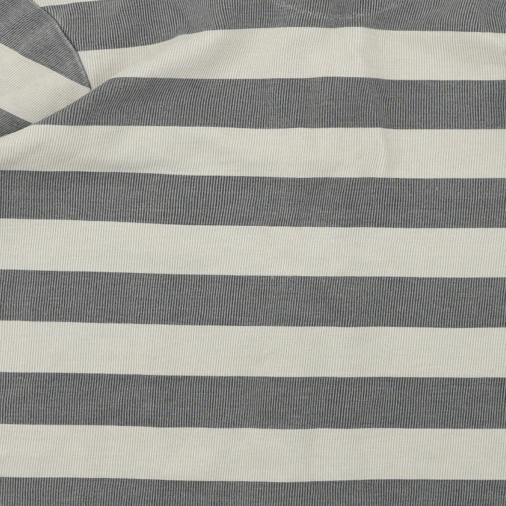 F&F Mens Beige Striped  Pullover Jumper Size S