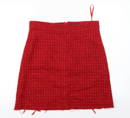 Marks and Spencer  Womens Red   A-Line Skirt Size 14