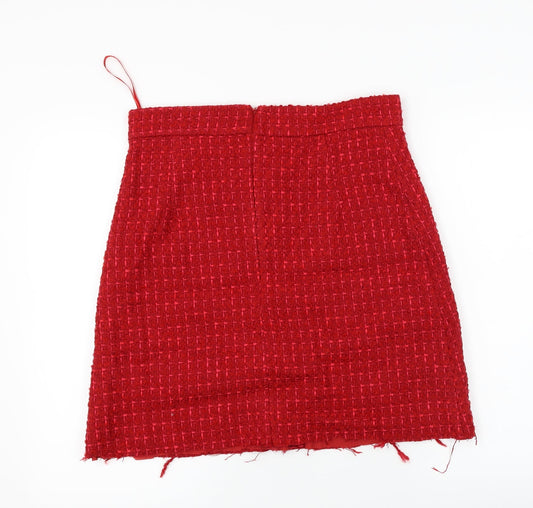 Marks and Spencer  Womens Red   A-Line Skirt Size 14