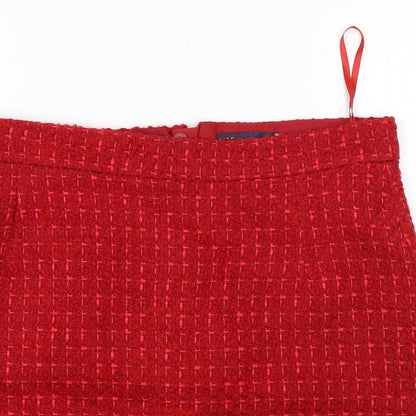 Marks and Spencer  Womens Red   A-Line Skirt Size 14
