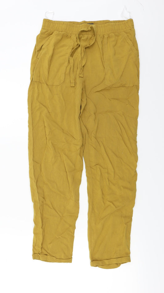 Primark  Womens Yellow   Trousers  Size 8 L23 in