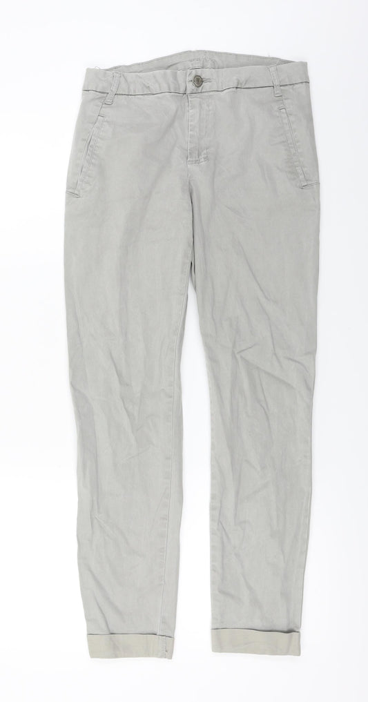 Womens UK Size 28 in Preworn Regular Fit  Grey Trousers