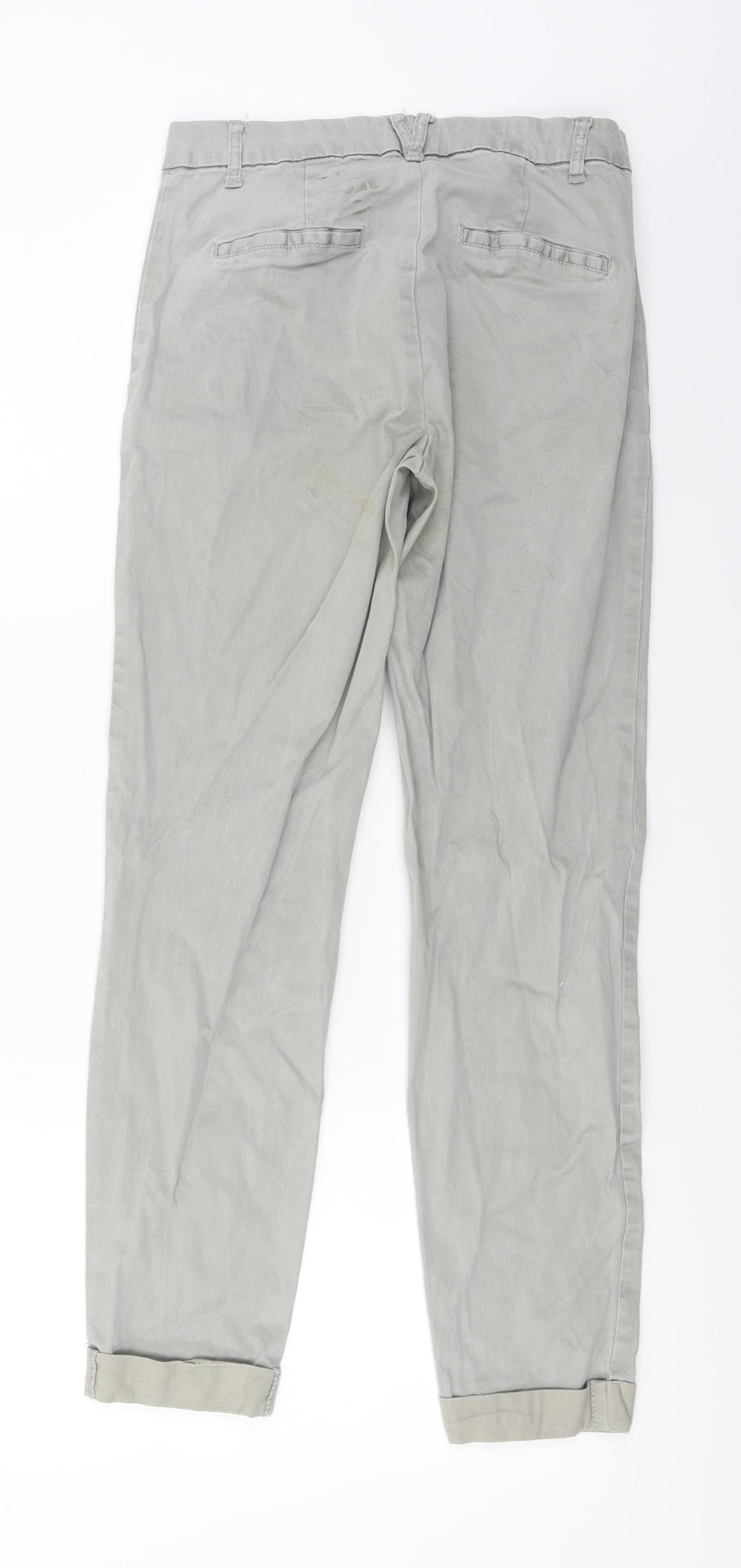 Womens UK Size 28 in Preworn Regular Fit  Grey Trousers