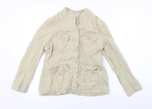 M&Co Womens Beige   Jacket Coat Size 12