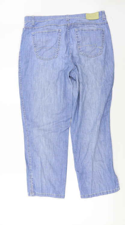 Womens UK Size 34 in Preworn Regular Fit Straight Blue Jeans