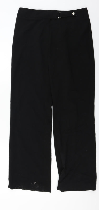 Womens UK Size 12 Marks and Spencer Regular Fit  Black Trousers