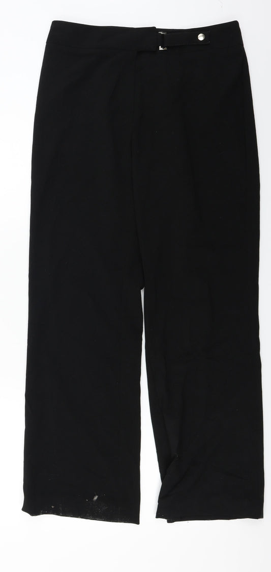 Womens UK Size 12 Marks and Spencer Regular Fit  Black Trousers