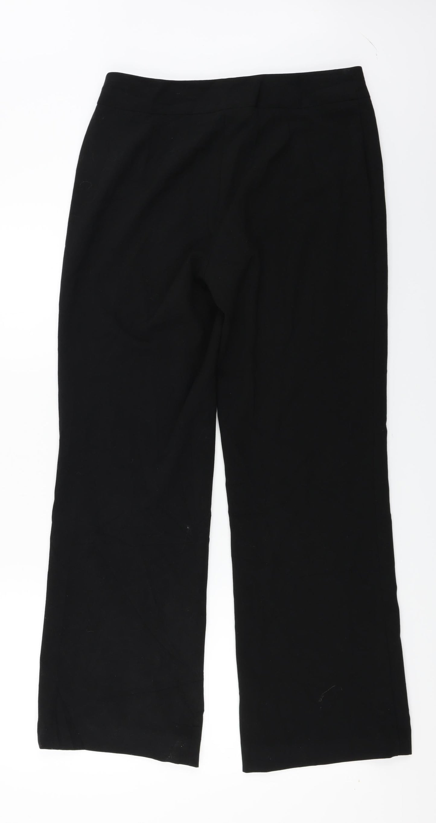 Womens UK Size 12 Marks and Spencer Regular Fit  Black Trousers