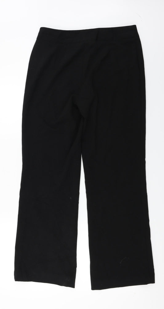 Womens UK Size 12 Marks and Spencer Regular Fit  Black Trousers