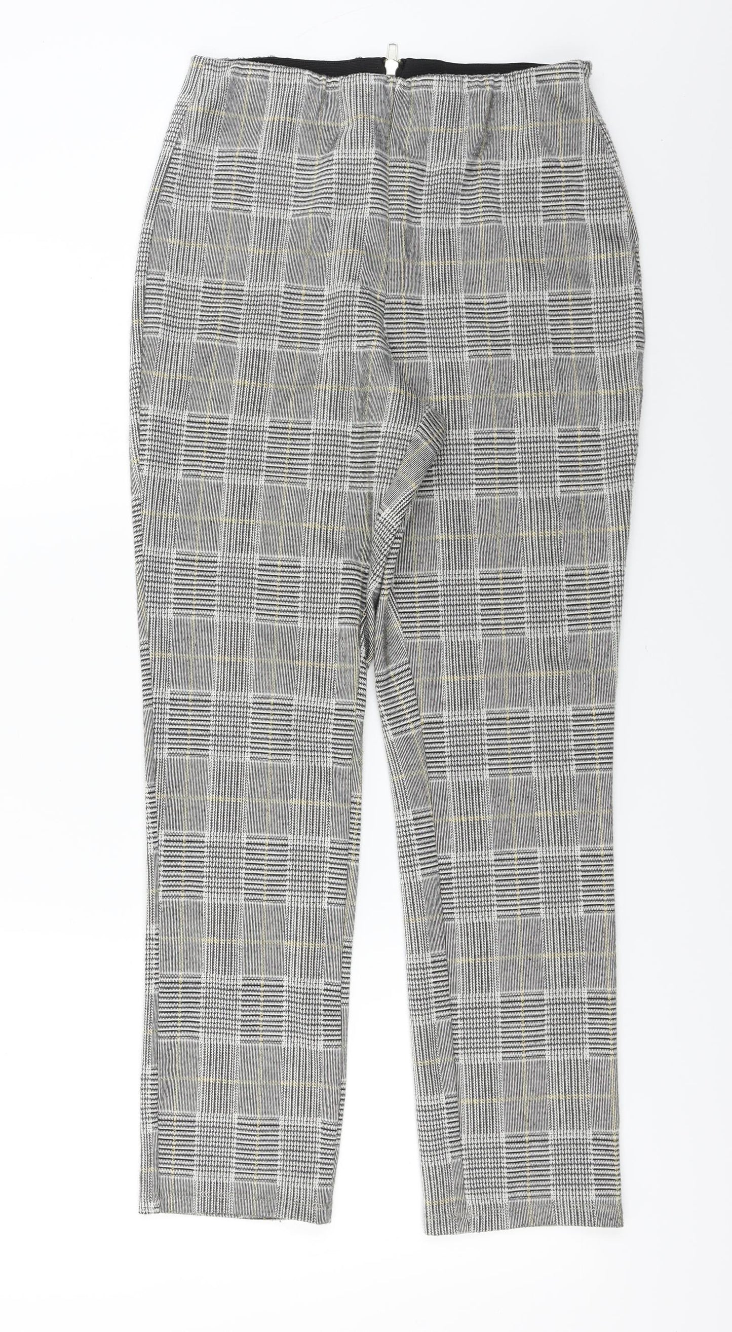 Womens UK Size M H&M Regular Fit  Grey Trousers