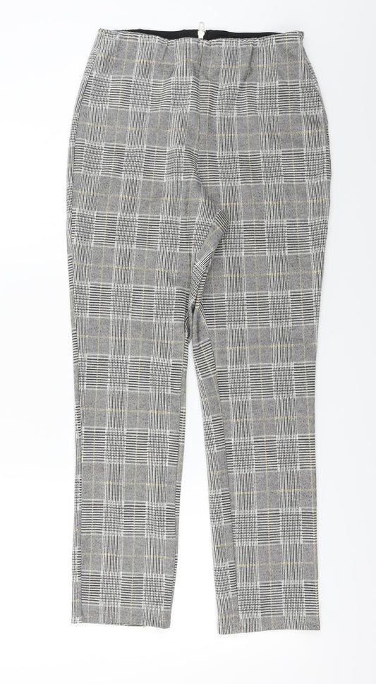 Womens UK Size M H&M Regular Fit  Grey Trousers