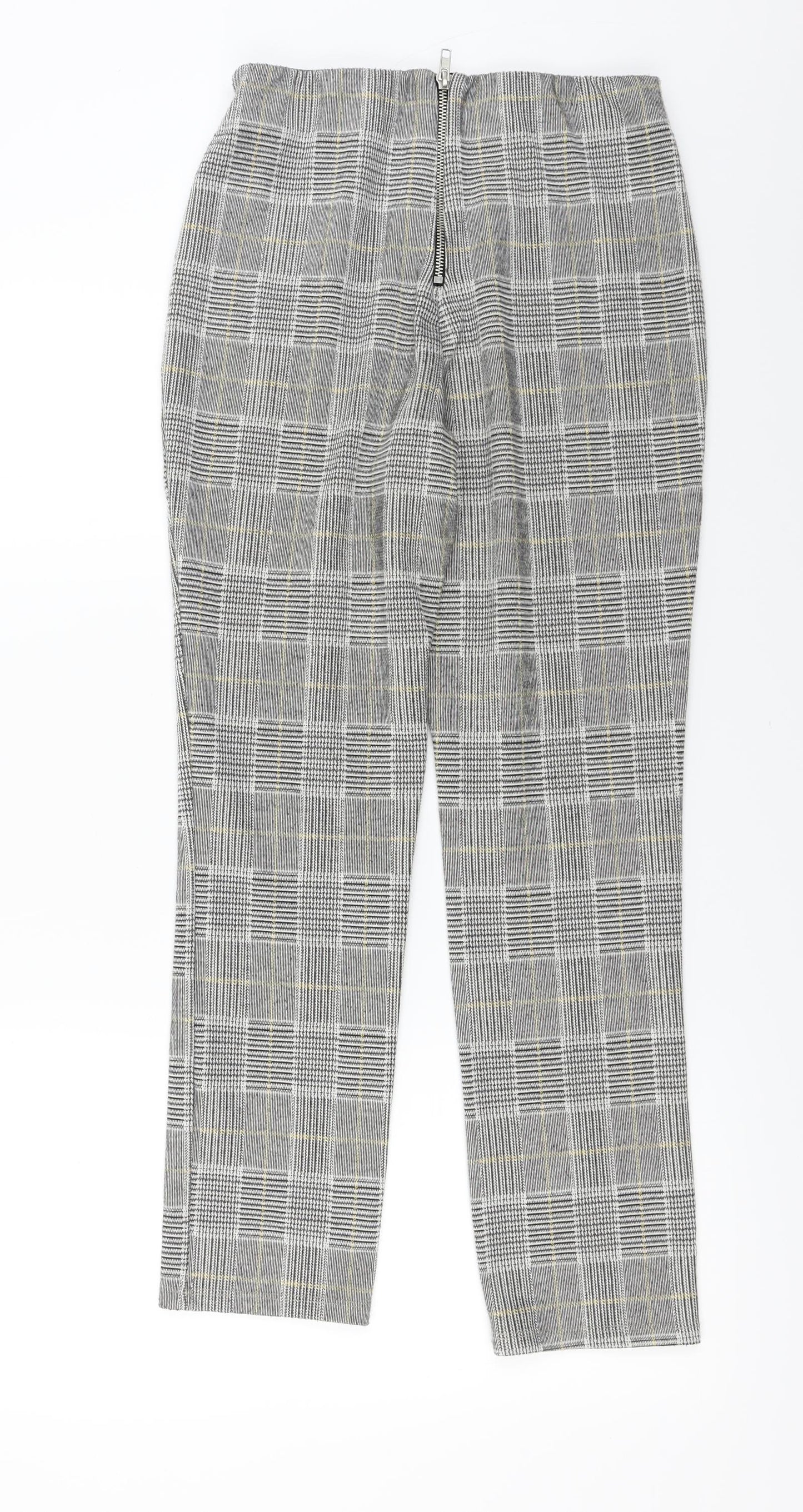Womens UK Size M H&M Regular Fit  Grey Trousers