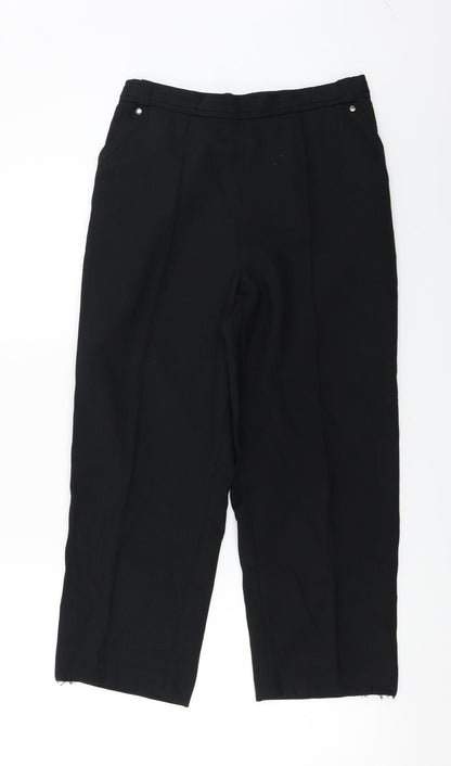 Womens UK Size 10 Marks and Spencer Regular Fit  Black Trousers