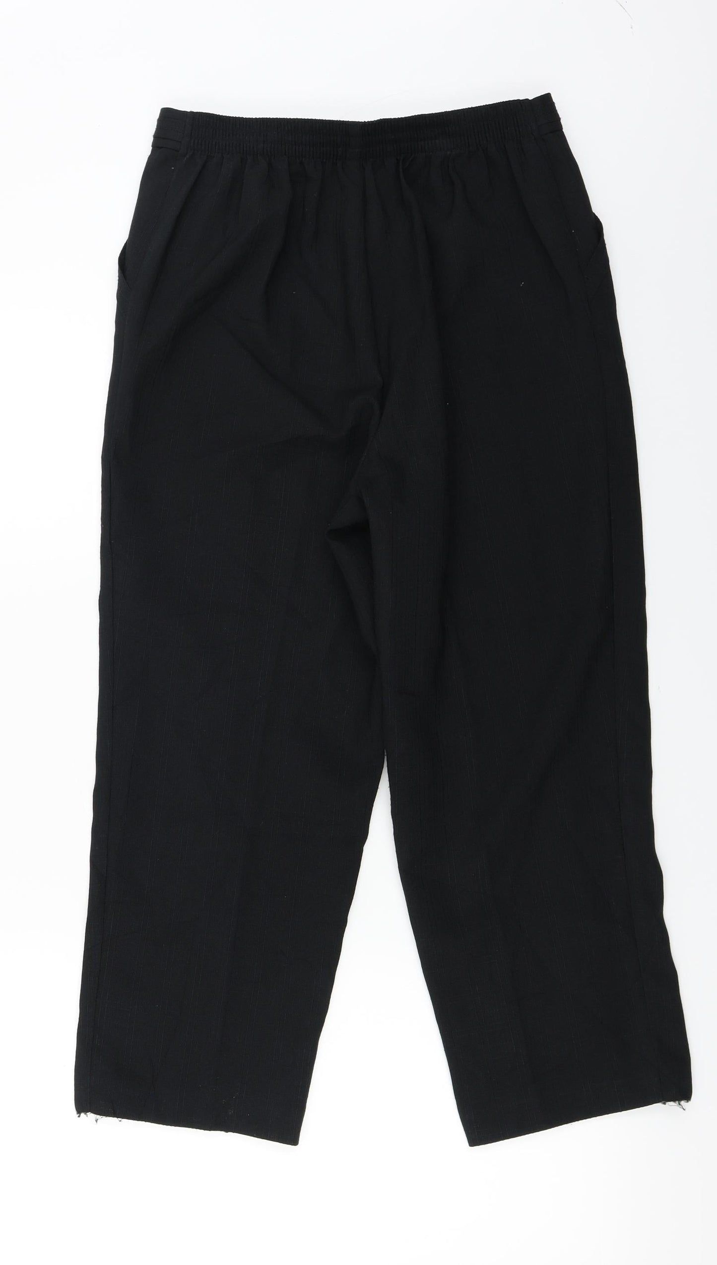 Womens UK Size 10 Marks and Spencer Regular Fit  Black Trousers