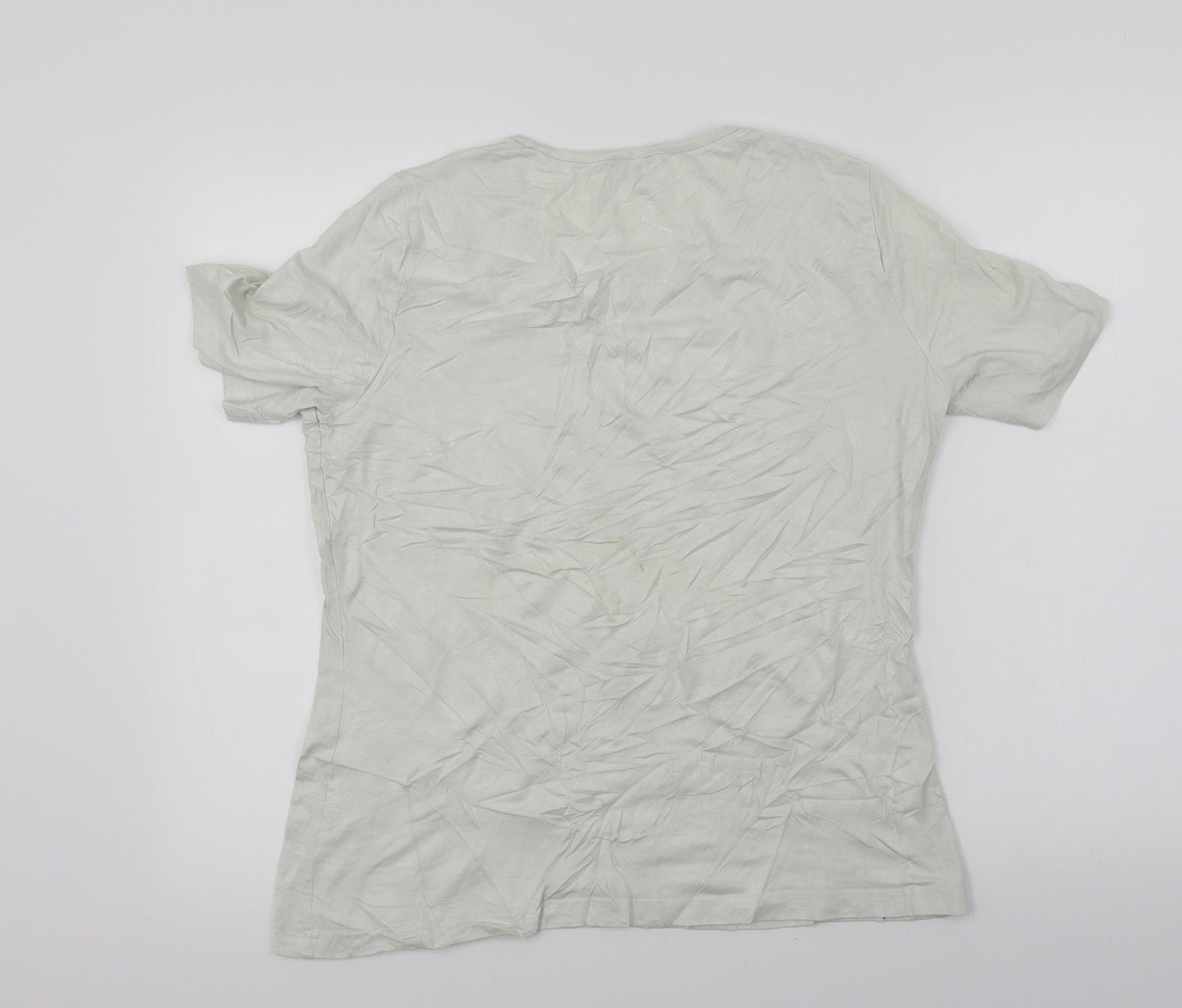 Womens UK Size 14 Bianca Ivory Basic T-Shirt
