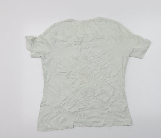 Womens UK Size 14 Bianca Ivory Basic T-Shirt