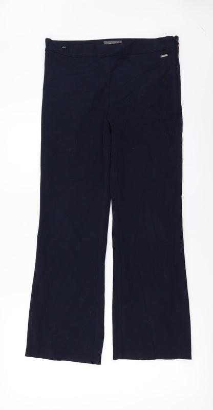 Womens UK Size 12 Per Una Regular Fit  Blue Trousers