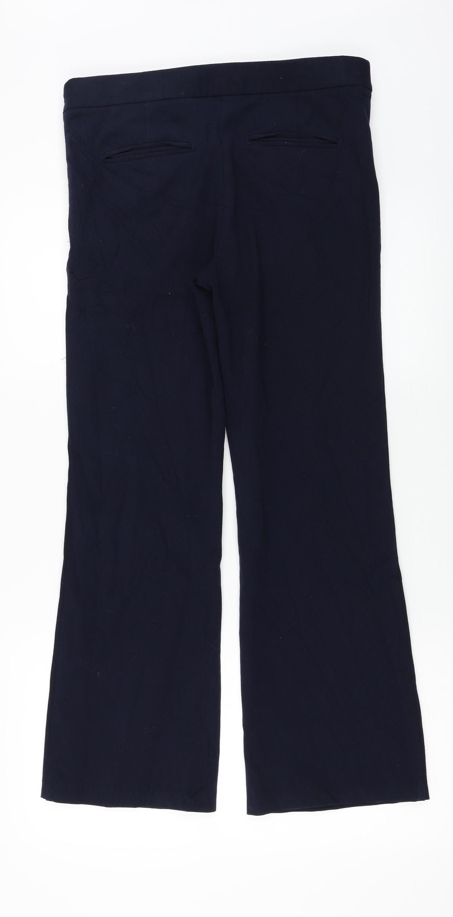 Womens UK Size 12 Per Una Regular Fit  Blue Trousers
