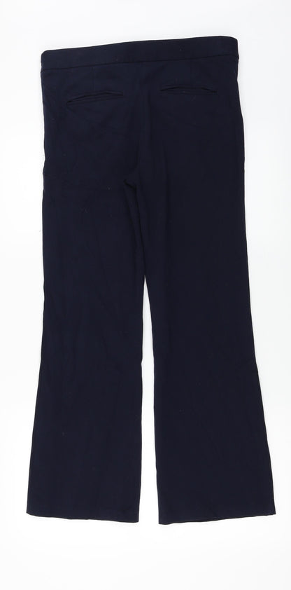 Womens UK Size 12 Per Una Regular Fit  Blue Trousers