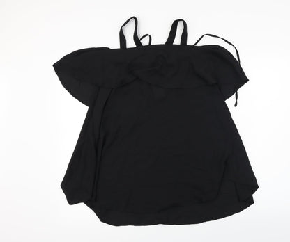 auxo Womens Black   Basic Blouse Size S
