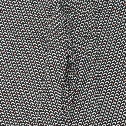 Marks and Spencer Womens Black Herringbone  Trousers  Size 10 L22 in