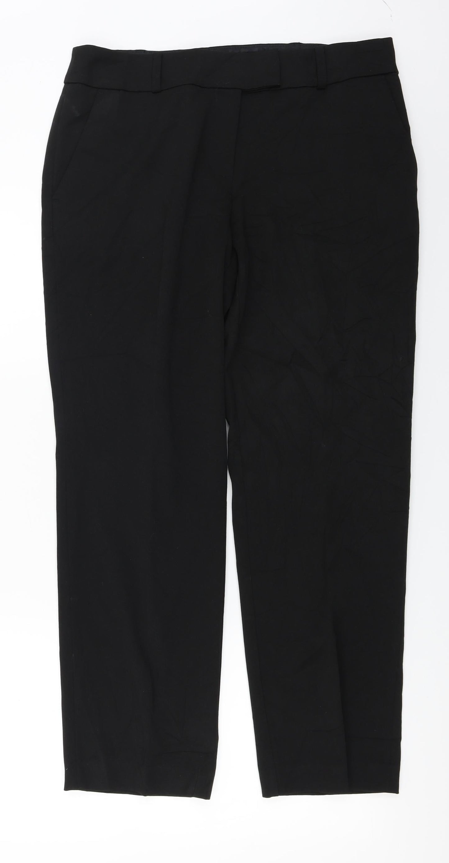 TU Womens Black   Trousers  Size 14 L25 in