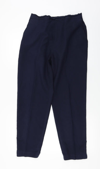 Womens UK Size 16 Preworn Regular Fit  Blue Trousers