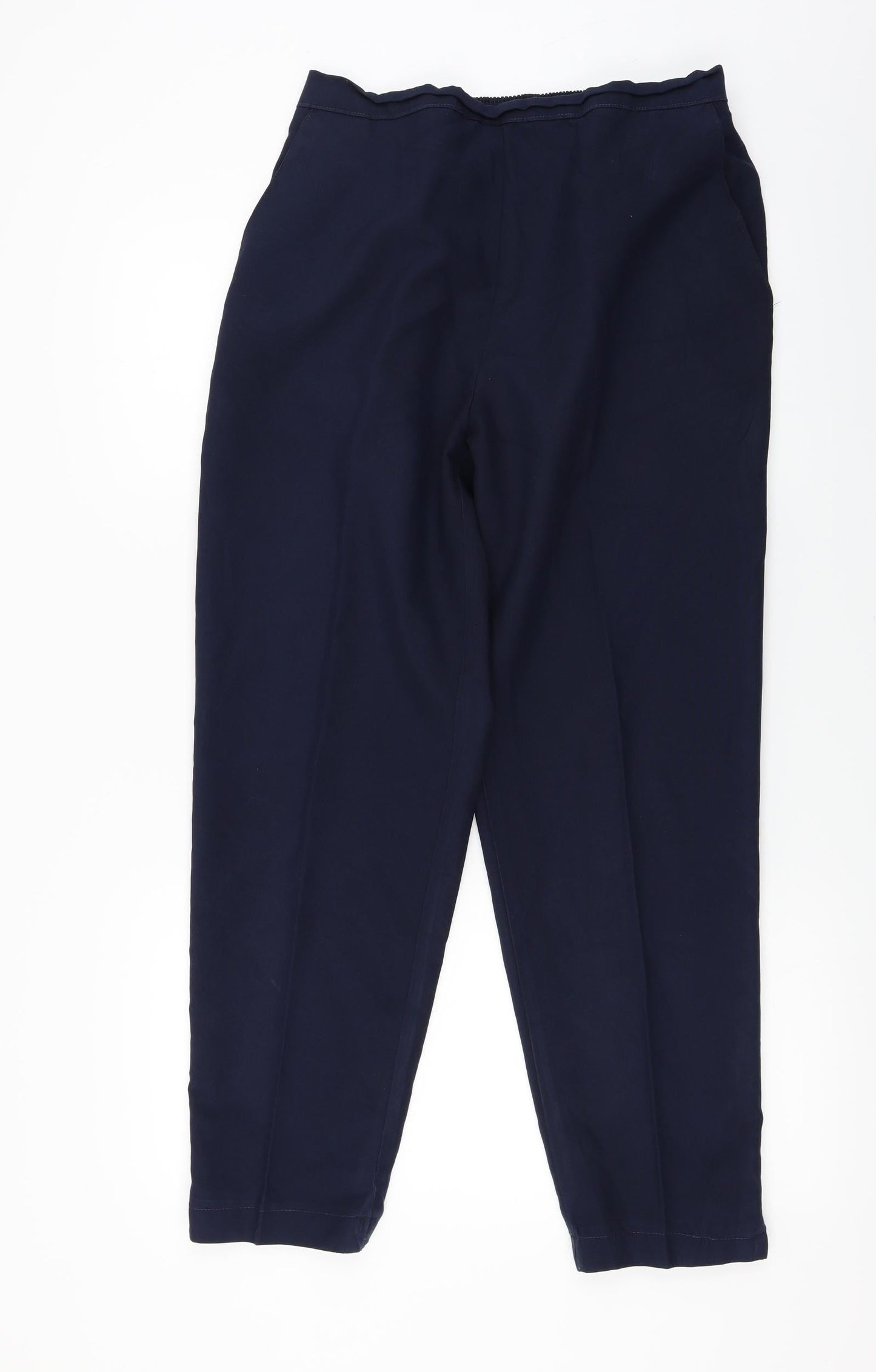 Womens UK Size 16 Preworn Regular Fit  Blue Trousers