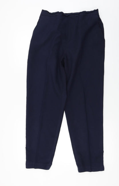 Womens UK Size 16 Preworn Regular Fit  Blue Trousers