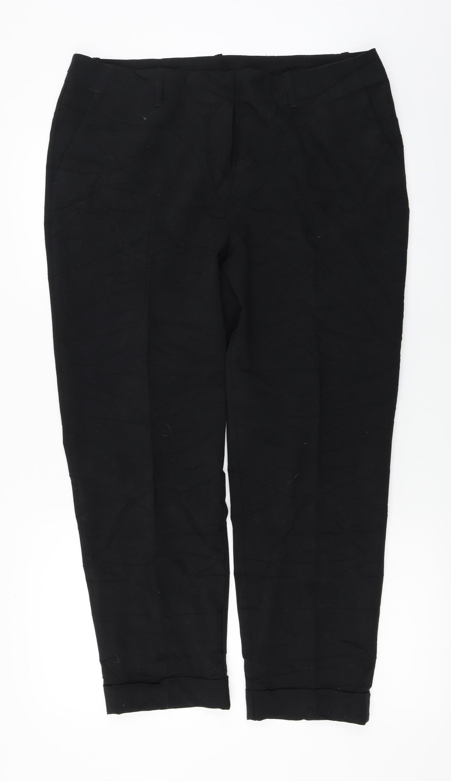 TU Womens Black   Trousers  Size 14 L25 in