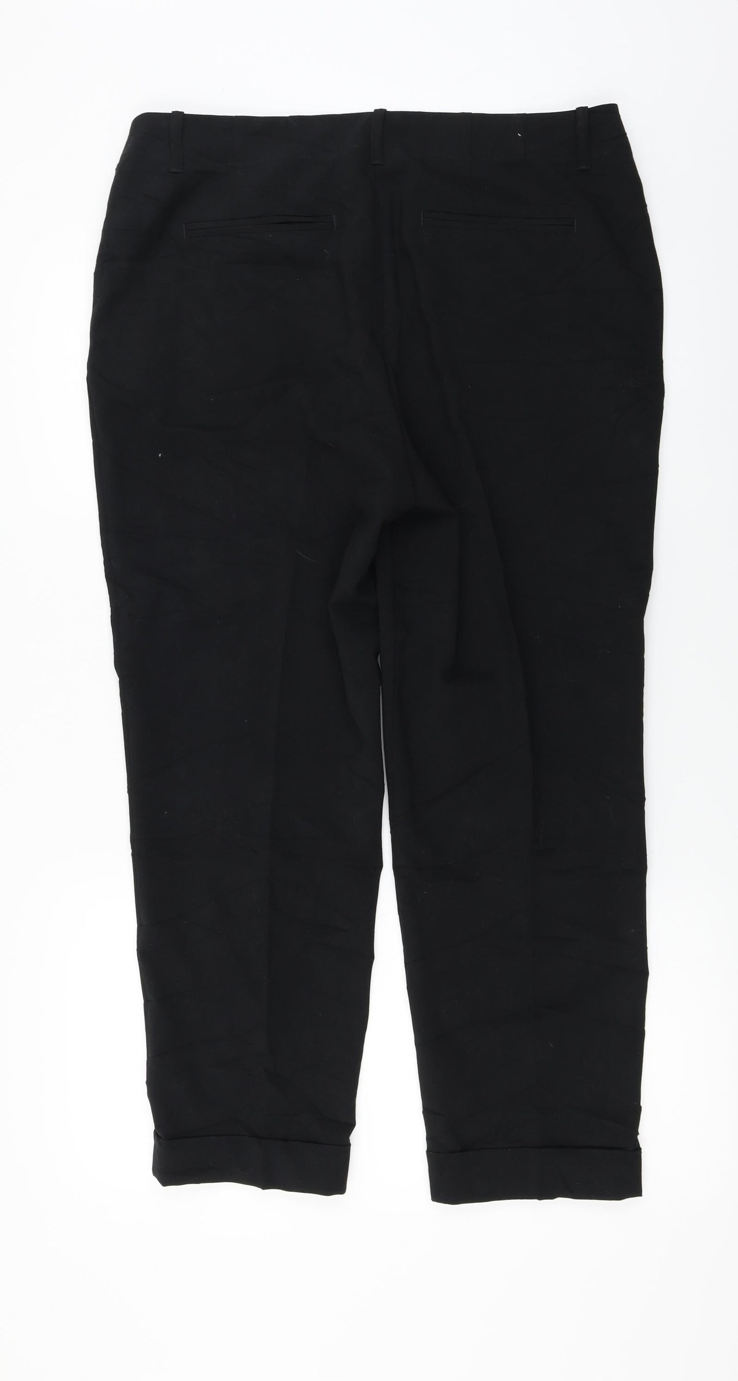 TU Womens Black   Trousers  Size 14 L25 in