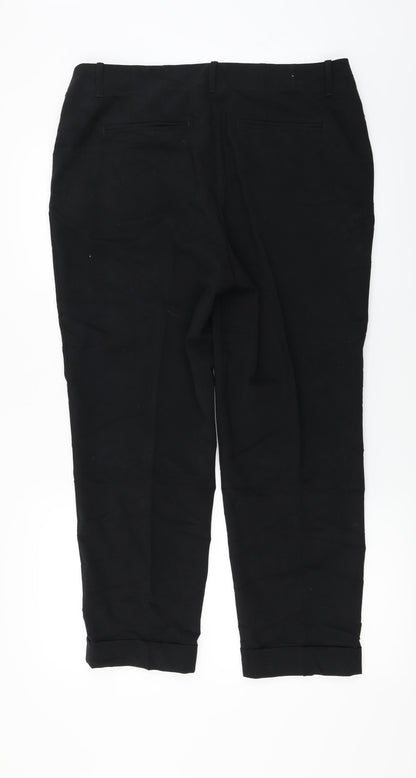 TU Womens Black   Trousers  Size 14 L25 in