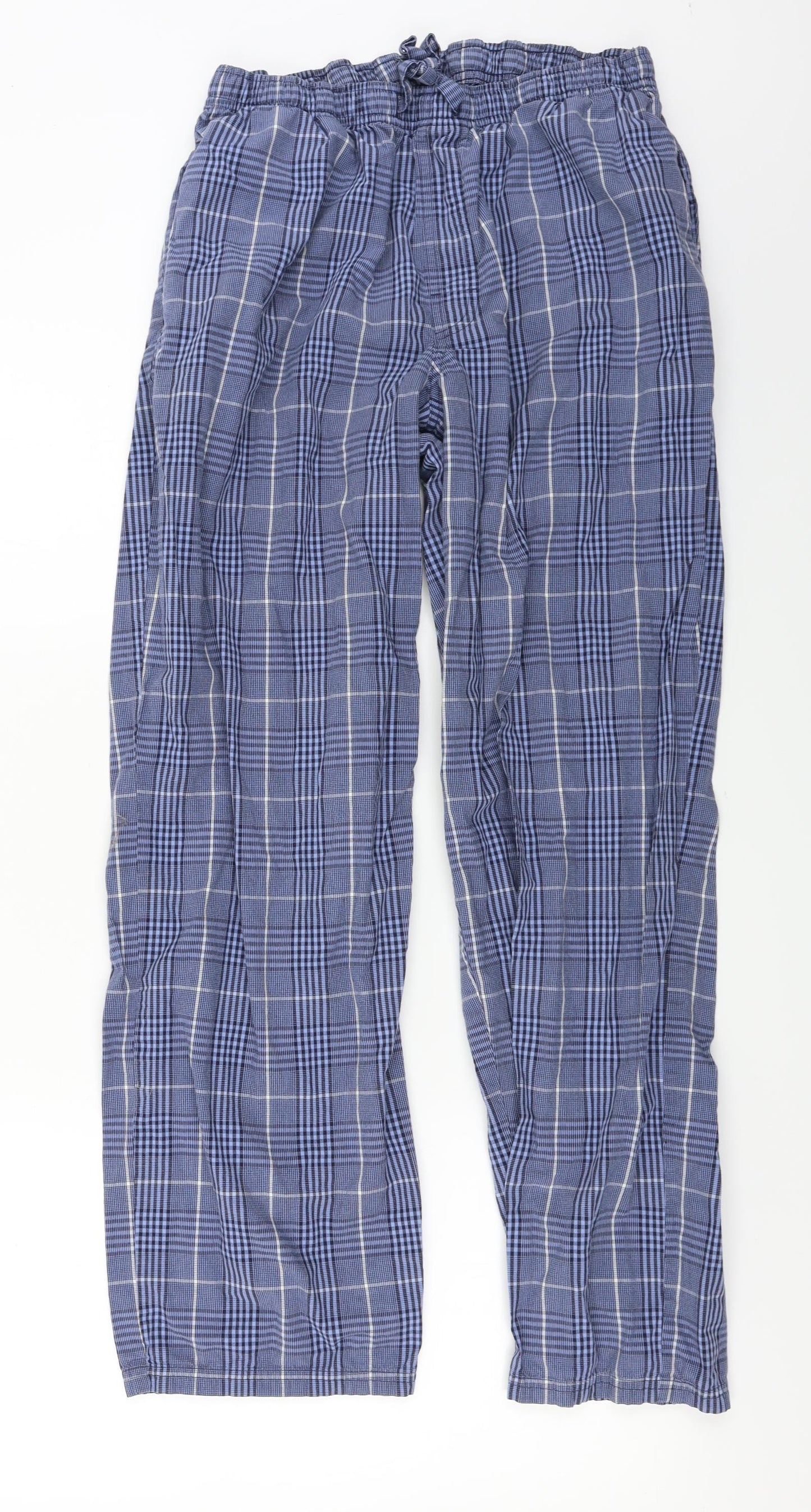 Womens UK Size M Marks and Spencer Regular Fit  Blue Trousers