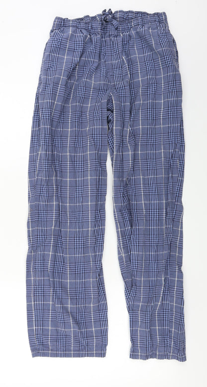 Womens UK Size M Marks and Spencer Regular Fit  Blue Trousers