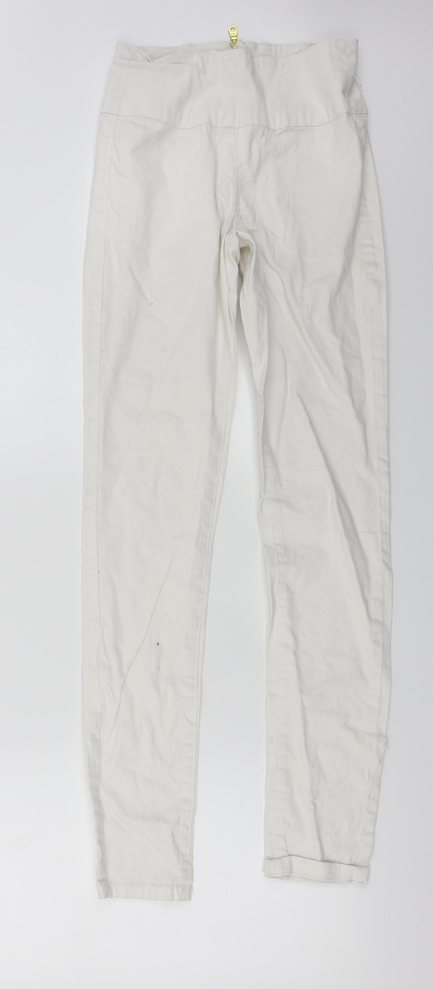 Womens UK Size 24 in Pieces Regular Fit Skinny White Jeans