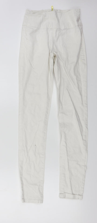 Womens UK Size 24 in Pieces Regular Fit Skinny White Jeans