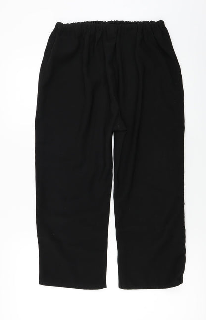 Preworn Womens Black   Trousers  Size 26 in L20 in