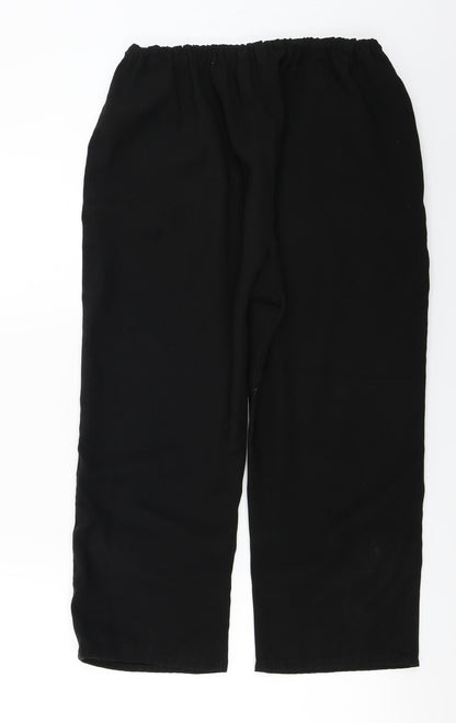 Preworn Womens Black   Trousers  Size 26 in L20 in