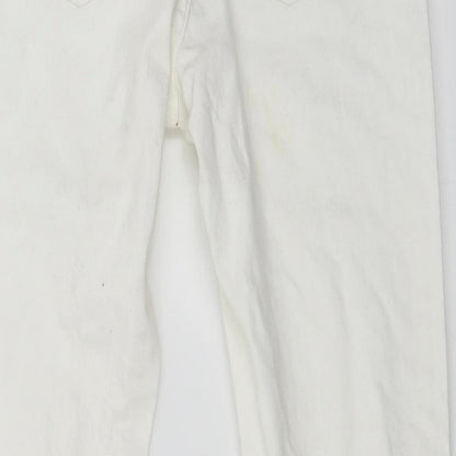 denim co Womens White   Skinny Jeans Size 10 L23 in